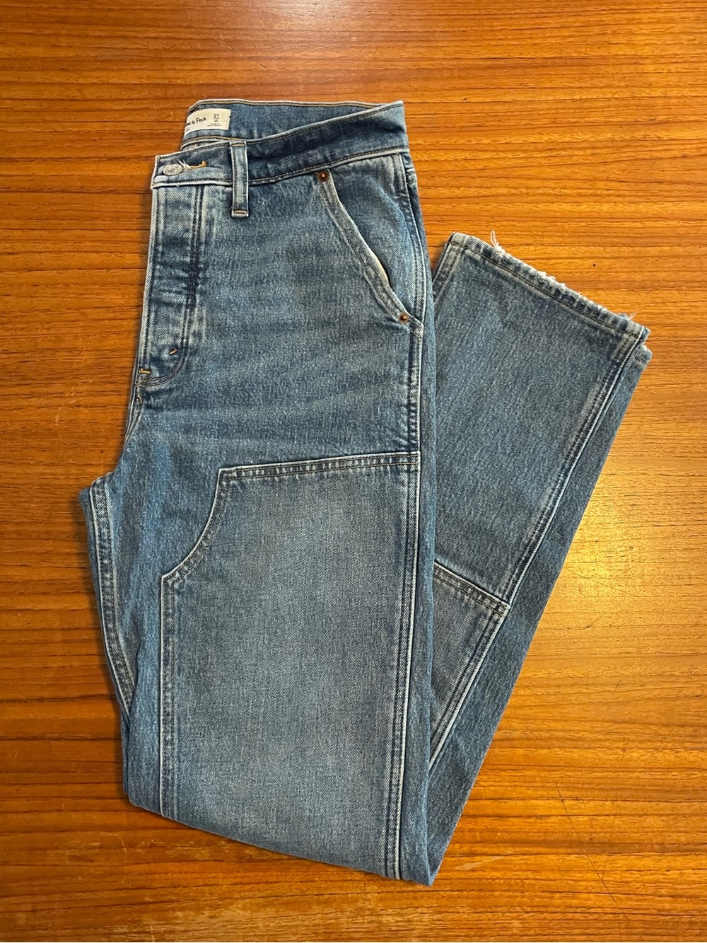 Abercrombie & Fitch Light Blue Straight Leg Jeans